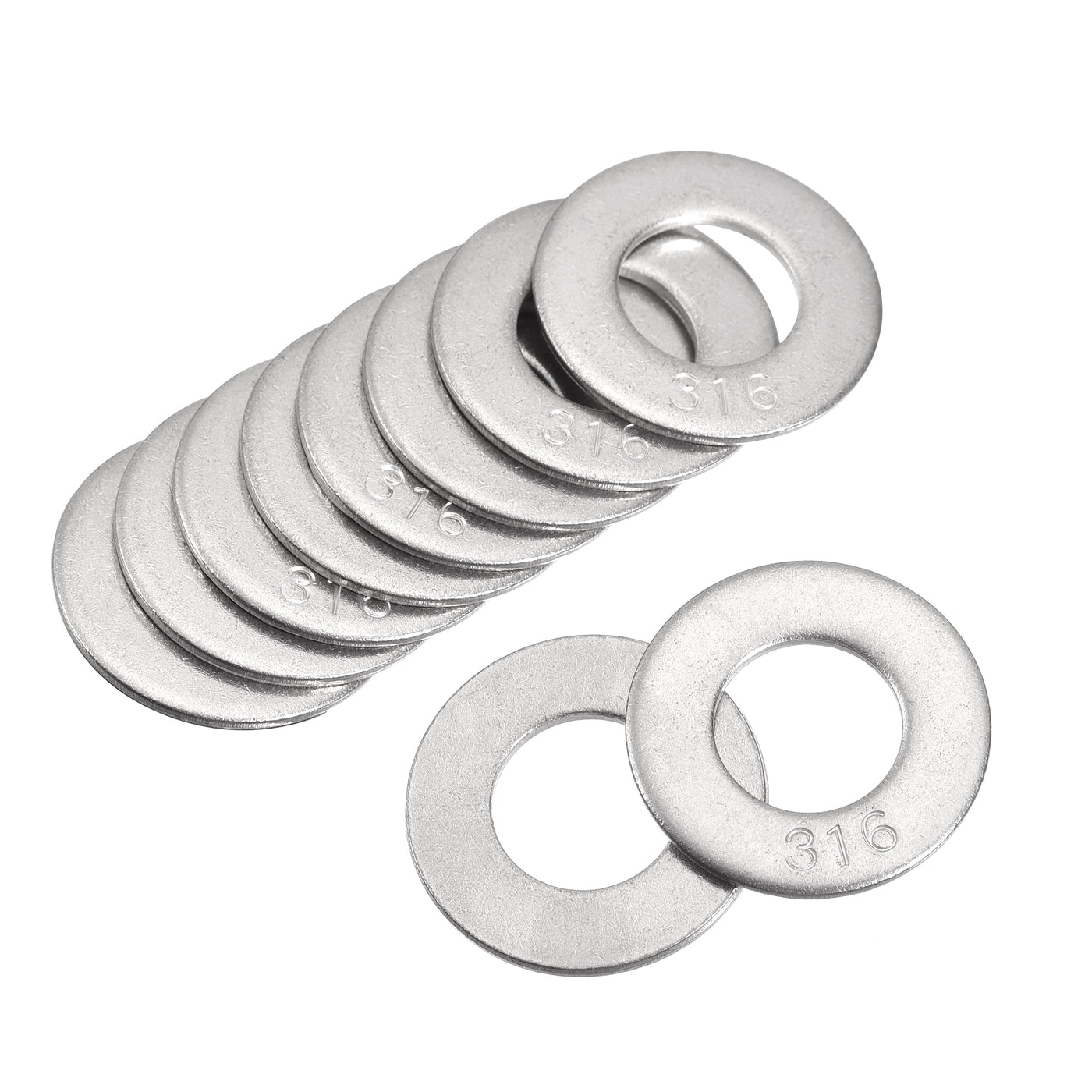 uxcell Uxcell 316 Stainless Steel Flat Washer for Furniture