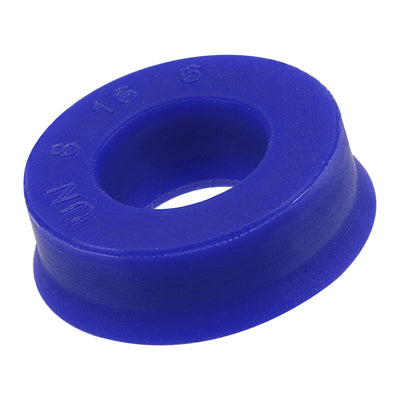 Harfington UN Radial Shaft Seal 8mm ID x 16mm OD x 6mm Width PU Oil Seal, Blue Pack of 5