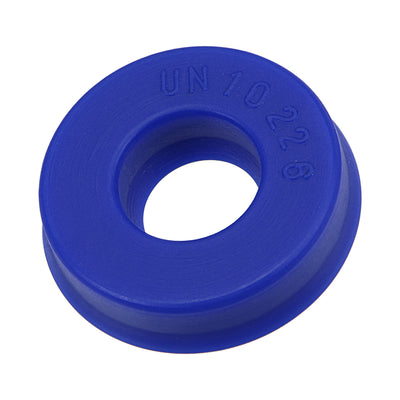 Harfington UN Radial Shaft Seal 10mm ID x 22mm OD x 6mm Width PU Oil Seal, Blue Pack of 5