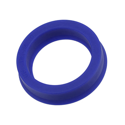 Harfington UN Radial Shaft Seal 18mm ID x 24mm OD x 6mm Width PU Oil Seal, Blue