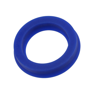 Harfington UN Radial Shaft Seal 22mm ID x 30mm OD x 6mm Width PU Oil Seal, Blue