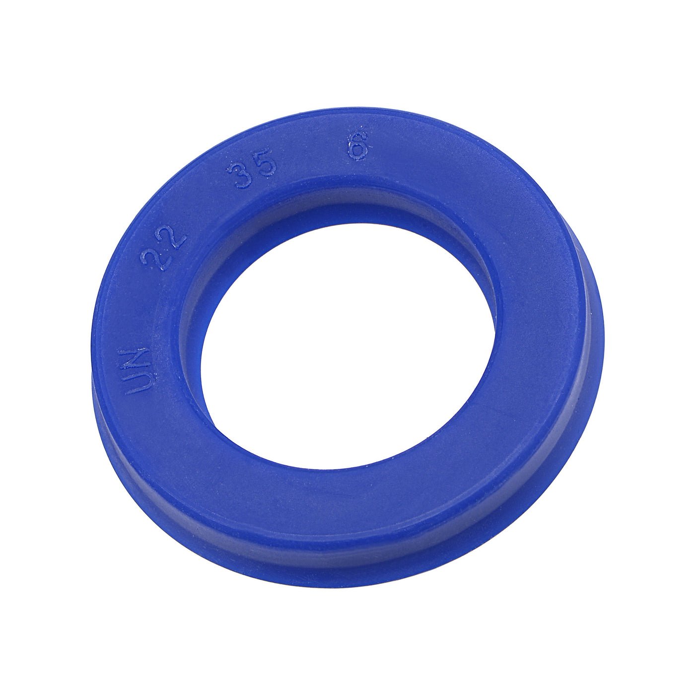 Harfington UN Radial Shaft Seal 22mm ID x 35mm OD x 6mm Width PU Oil Seal, Blue Pack of 5