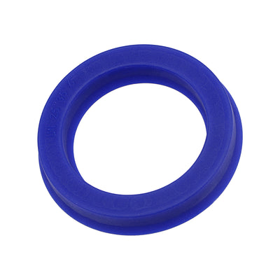Harfington UN Radial Shaft Seal 25mm ID x 35mm OD x 6mm Width PU Oil Seal, Blue Pack of 5