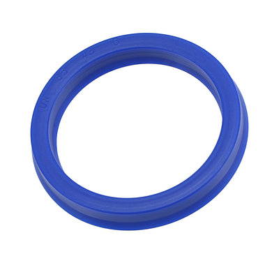 Harfington UN Radial Shaft Seal 35mm ID x 43mm OD x 6mm Width PU Oil Seal, Blue Pack of 5