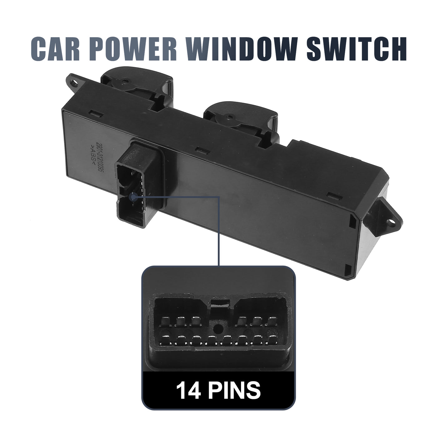 X AUTOHAUX Master Driver Side Power Window Switch MR587942 Replacement for Mitsubishi Lancer Montero Pajero 2004-2009