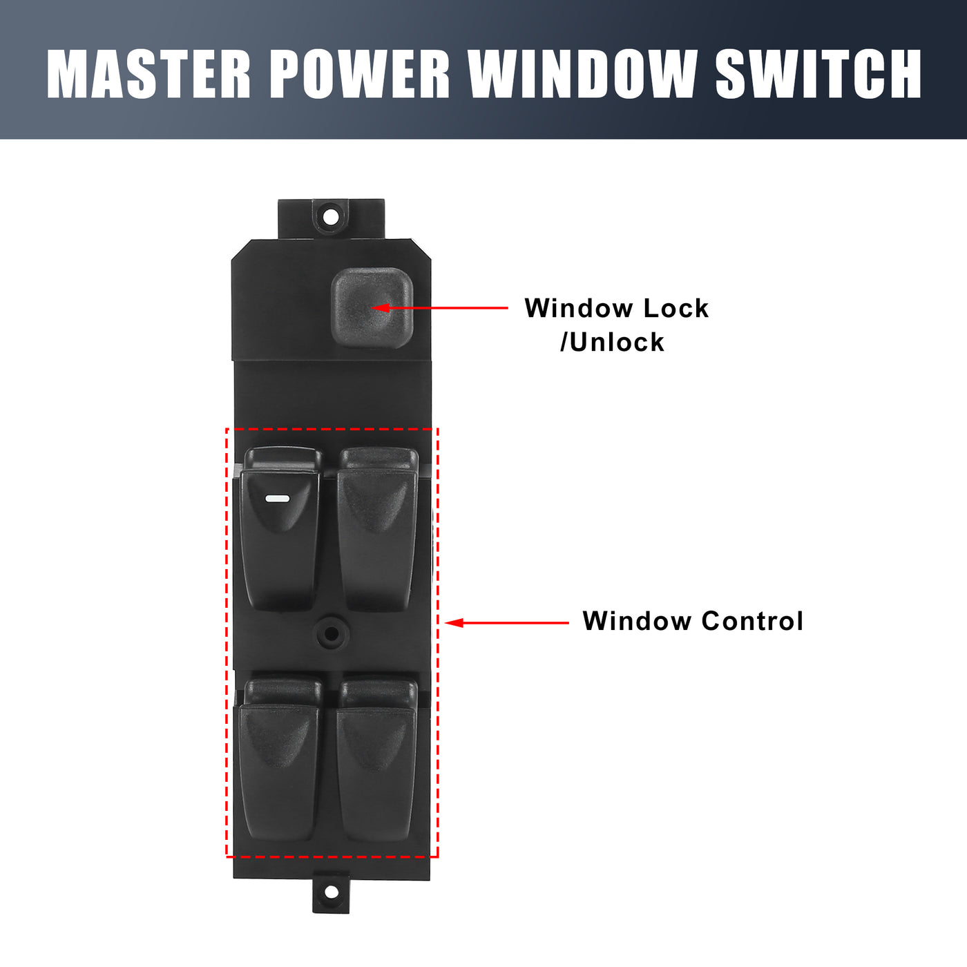 X AUTOHAUX Master Driver Side Power Window Switch MR792845 Replacement for Mitsubishi Carisma for Mitsubishi Space Star 2003-2004
