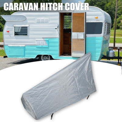 Harfington Caravan Hitch Cover Camping Trailer Tow Coupling Lock Cover Universal Waterproof 110x60x70cm