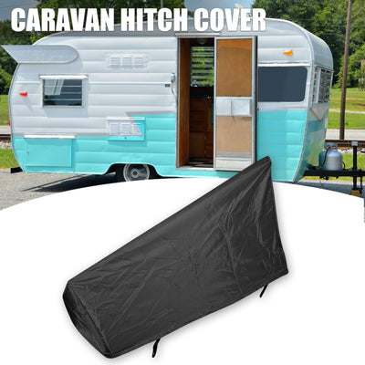 Harfington Caravan Hitch Cover Camping Trailer Tow Coupling Lock Cover Universal Waterproof 110x60x70cm