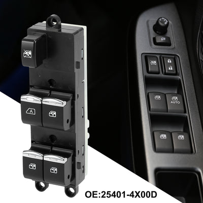 Harfington Power Window Switch for Nissan Qashqai 2007-2013 Master Driver Side 25401-4X00D