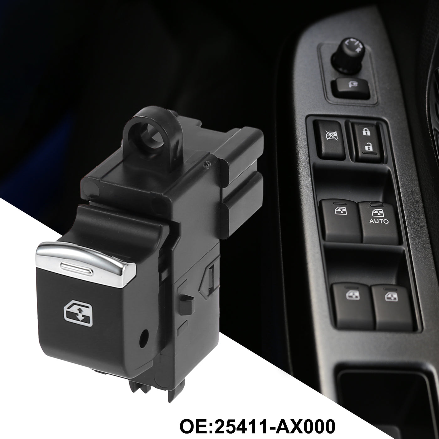 X AUTOHAUX Power Window Switch for Nissan Pathfinder 2002-2004 Front Passenger Side