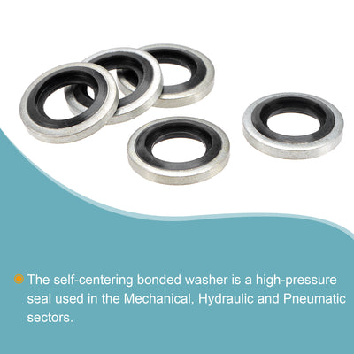Harfington Bonded Sealing Washers G Carbon Steel Nitrile Rubber Gasket