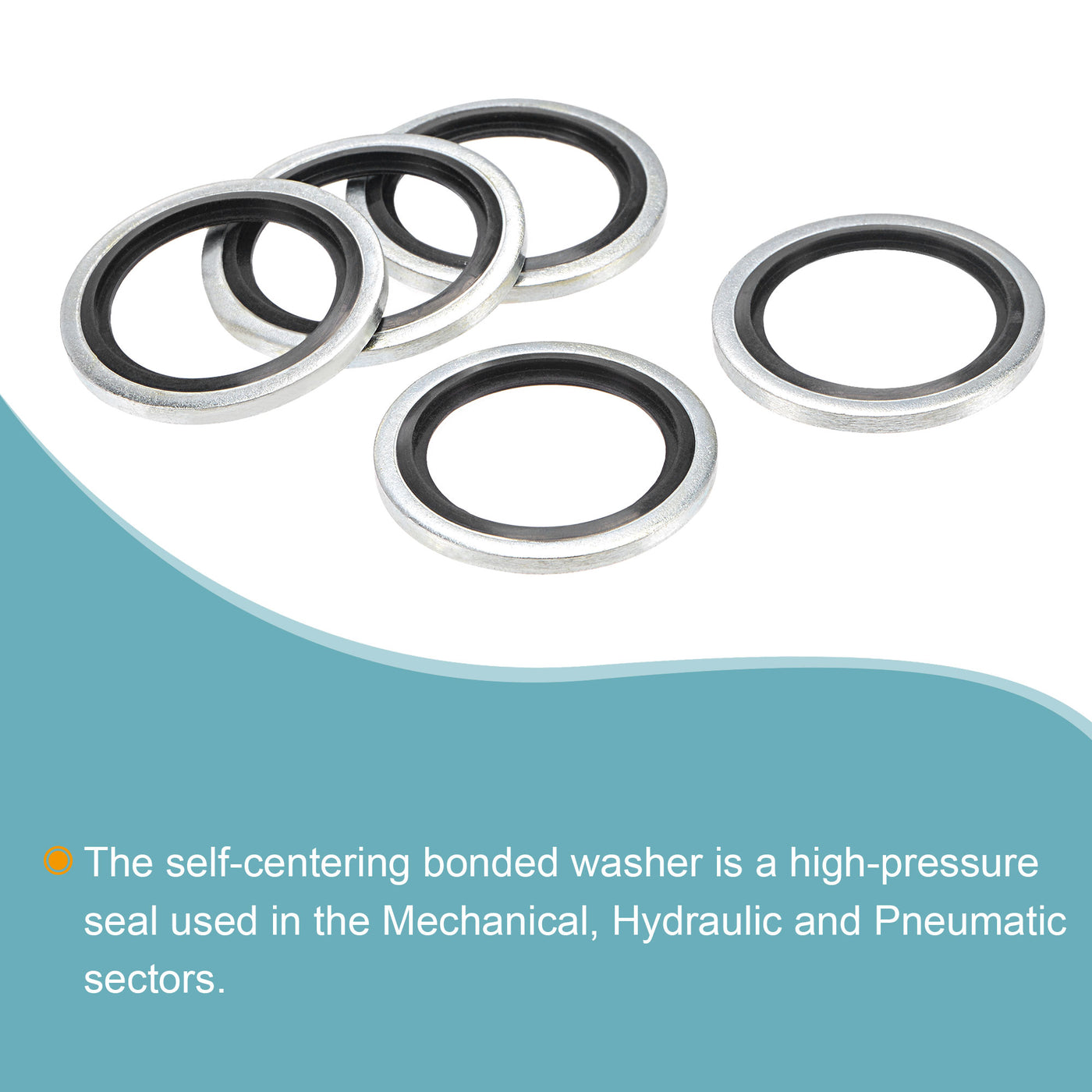 Harfington Bonded Sealing Washer G Carbon Steel Nitrile Rubber Gasket