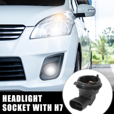 Harfington Headlight Socket H7 Lamp Bulb Holder Base 1226084 9118046 for Opel for Astra G Zafira a