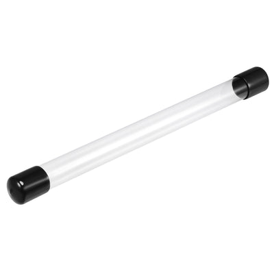 Harfington 2pcs Storage Tube with Cap Lid Round Hollow Water Tube 300mm/12inch