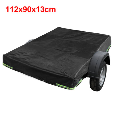 Harfington Oxford Cloth Waterproof Folding Trailer Cover Folding Camper Cover Windproof Sun Resistant for Trailer RV