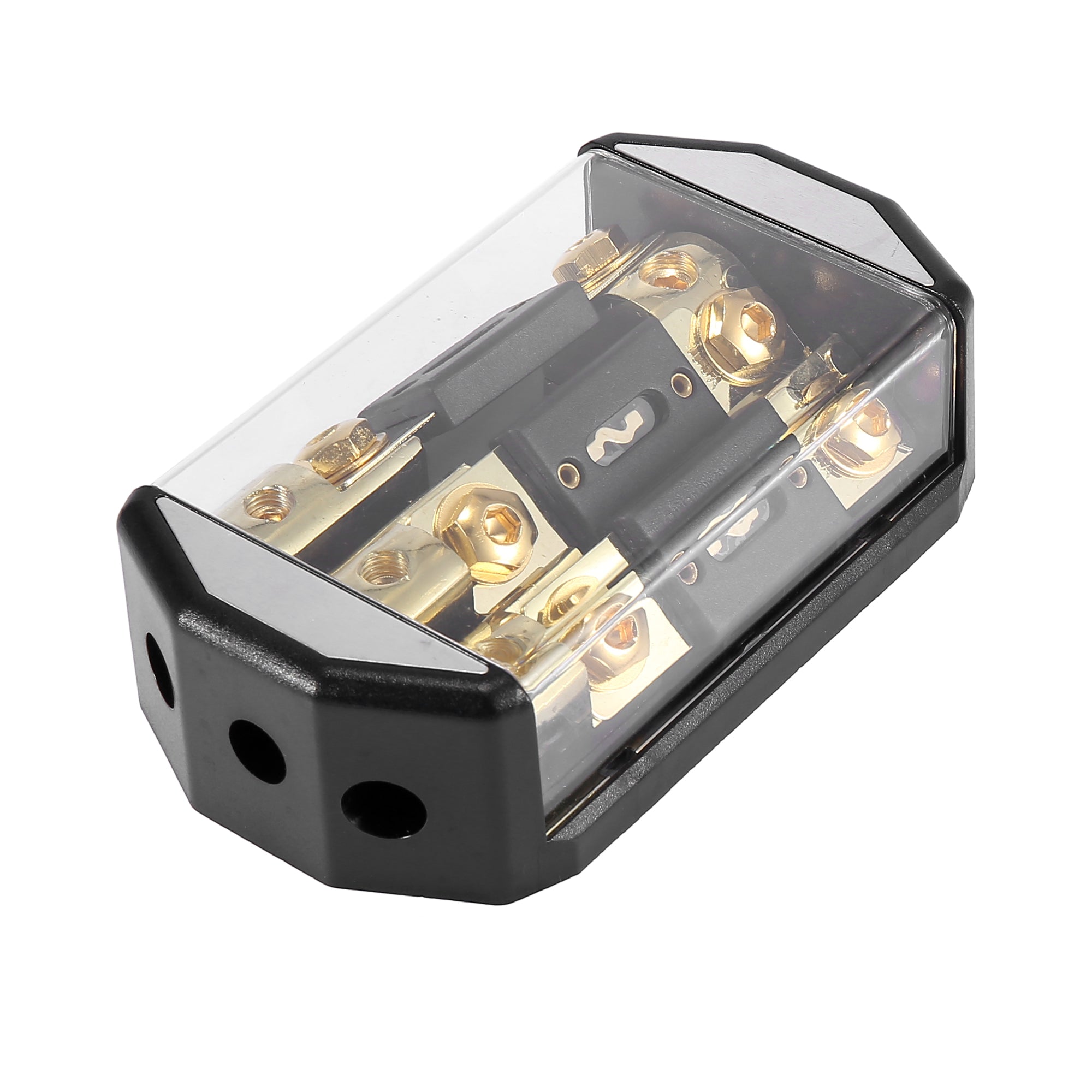 Car Stereo Audio Inline ANL Fuse Holder 3 Way with Fuse 1 x 0GA 3 x 4GA ...