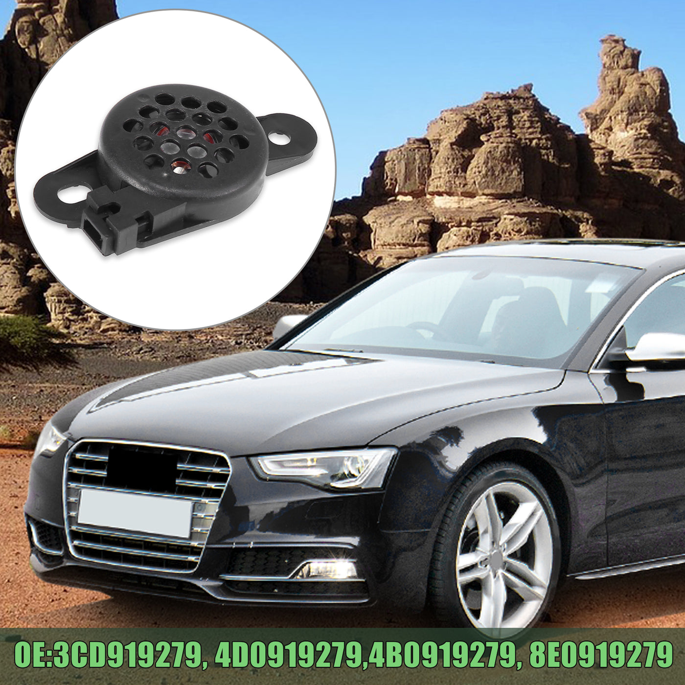 X AUTOHAUX Car Warning Buzzer 8E0919279 PDC Reverse Parking Aid for Skoda for Seat for Audi 8E0 919 279 4B0 919 279 4D0 919 279 3C0 919 279.
