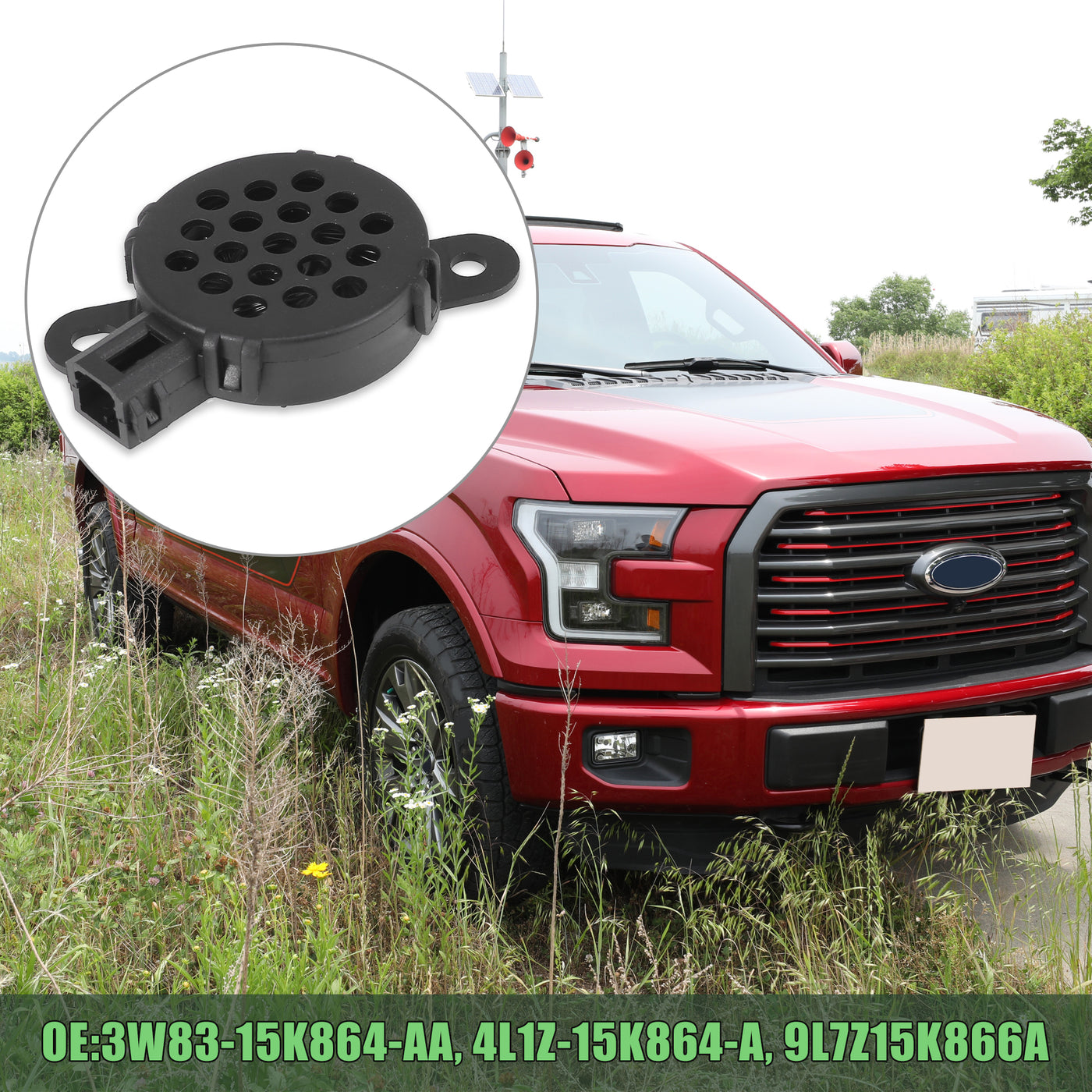 X AUTOHAUX Car Rear Park Assist Warning Buzzer for Ford F250 F350 F450 F550 Duty for Jaguar for Lincoln 3W83-15K864-AA 4L1Z-15K864-A 9L7Z15K866A