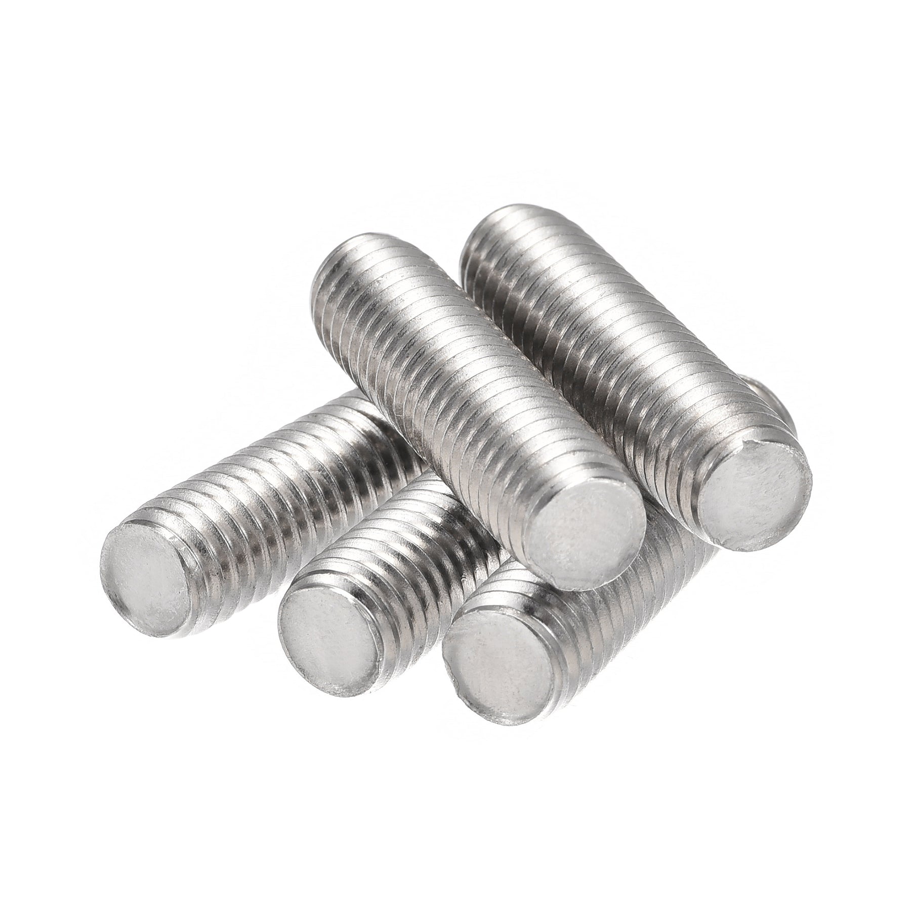 Uxcell 15pcs M8 x 30mm Fully Threaded Rod 304 Stainless Steel Right ...