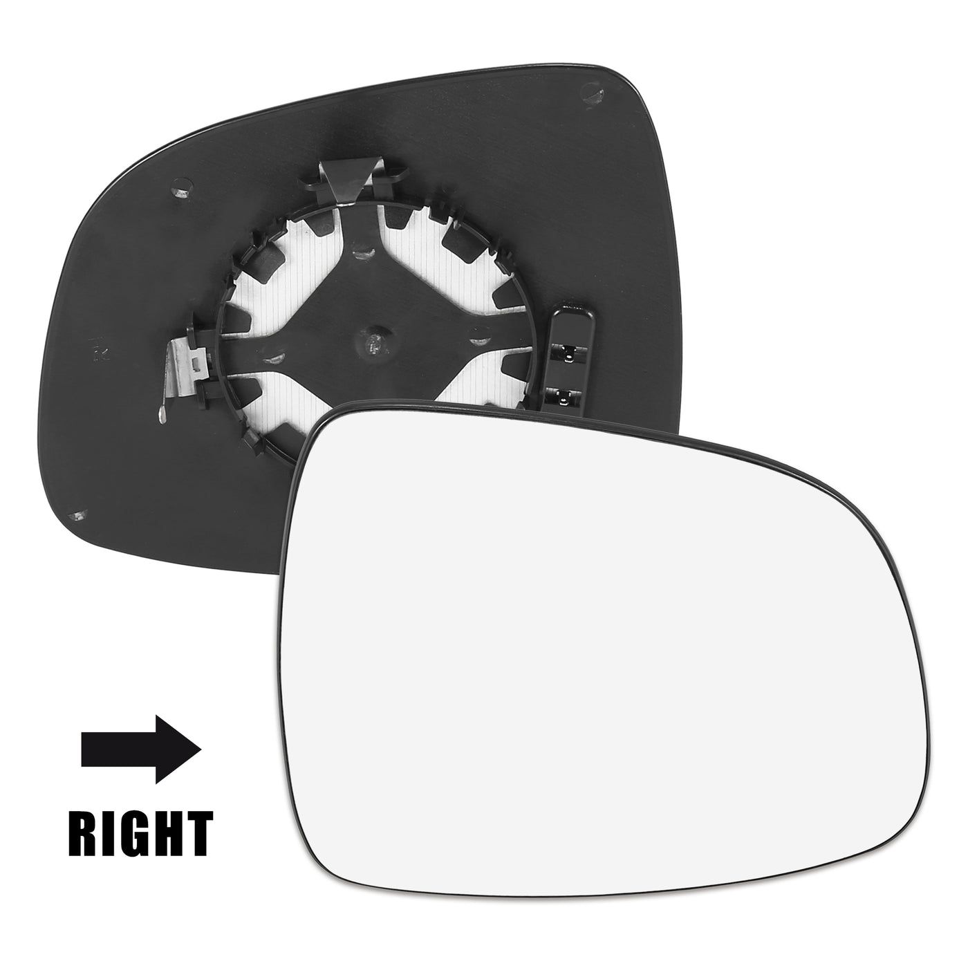 X AUTOHAUX Car Rearview Right Side Heated Mirror Glass with Backing Plate 71743611 for Suzuki SX4 2006-2017