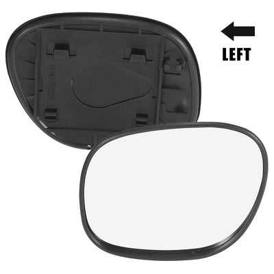 Harfington Car Rearview Left Side Non-Heated Mirror Glass with Backing Plate 8796142010 for Toyota RAV4 1994-2000