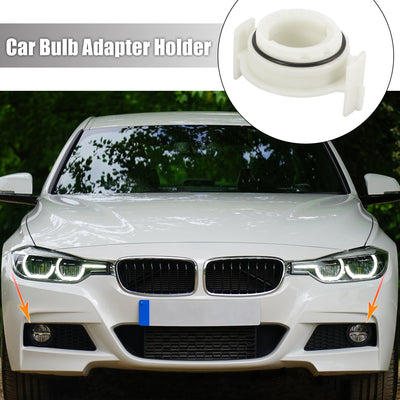 Harfington 2pcs D2 Car LED Headlight Bulb Retainer Adapter Base Holder Socket for BMW 3 Series E46