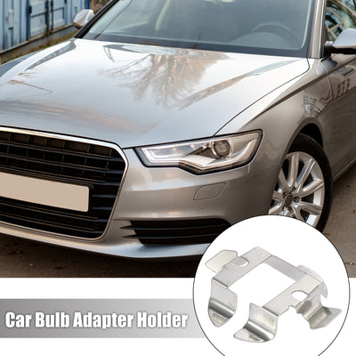 Harfington 4pcs H7 Automotive LED Headlight Bulb Retainer Adapter Base Holder Socket for Audi