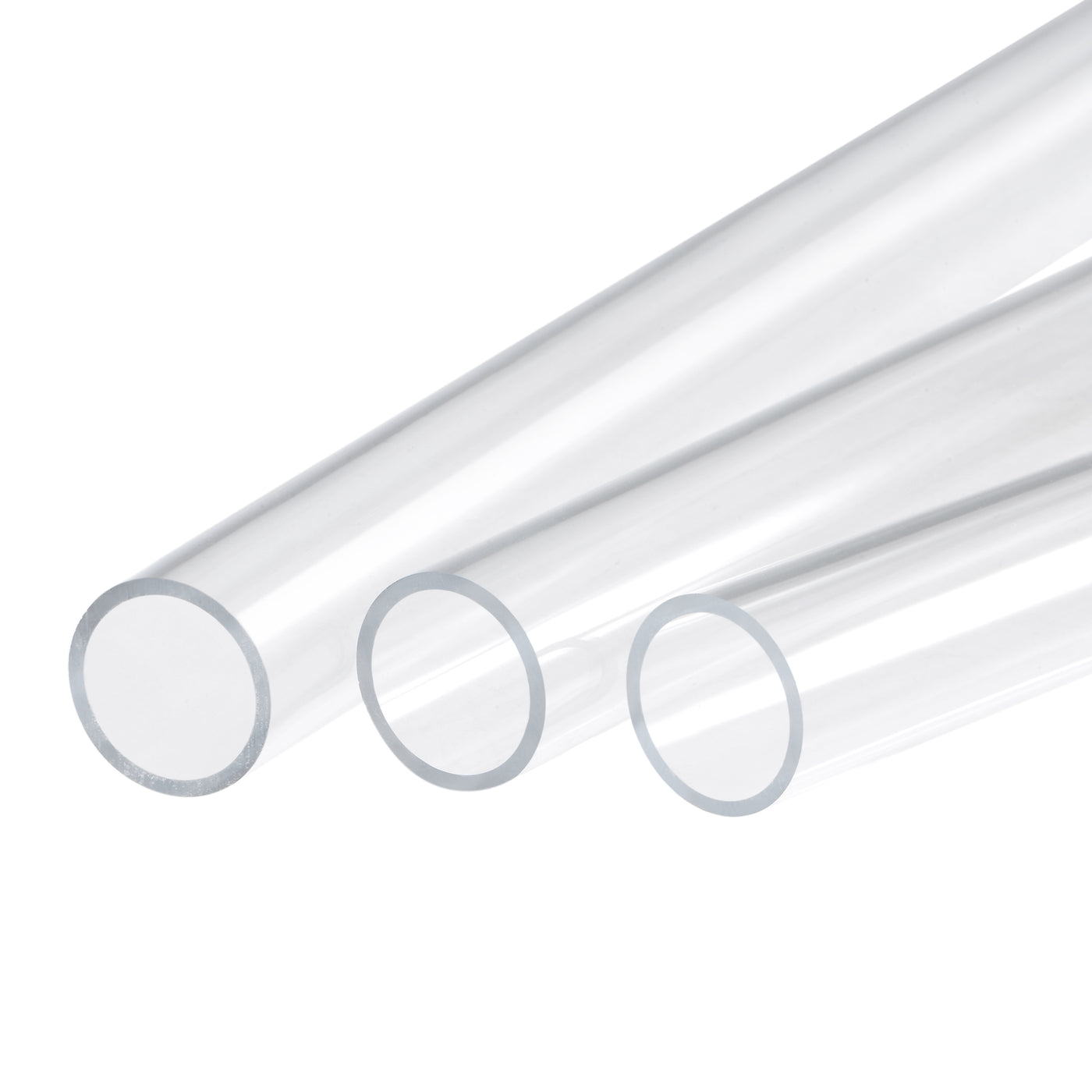 Harfington Acrylic Pipe Rigid Round Tube High Impact for Lighting, Models, Plumbing, Crafts