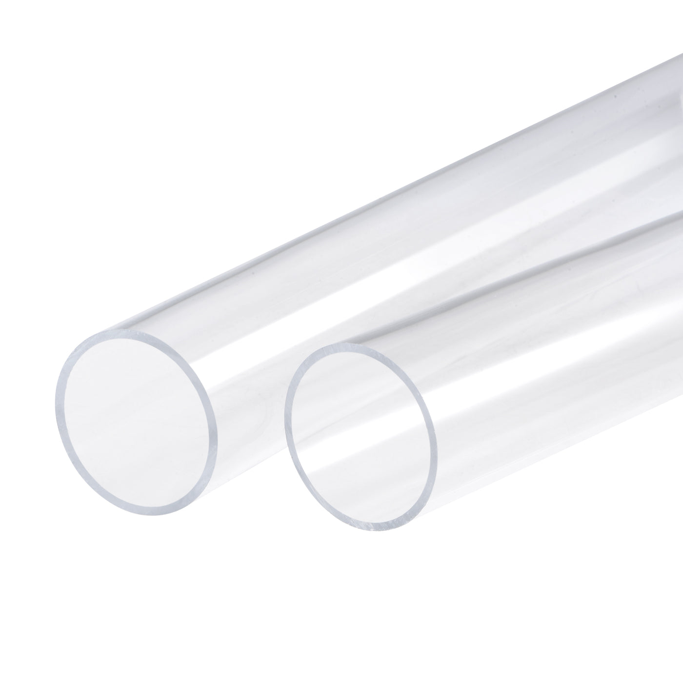 Harfington Acrylic Pipe Rigid Round Tubes High Impact for Lighting, Models, Plumbing, Crafts