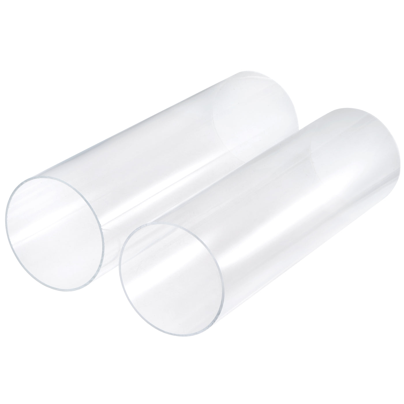 Harfington Acrylic Pipes Round Tube High Impact for Lighting, Models, Plumbing, Crafts