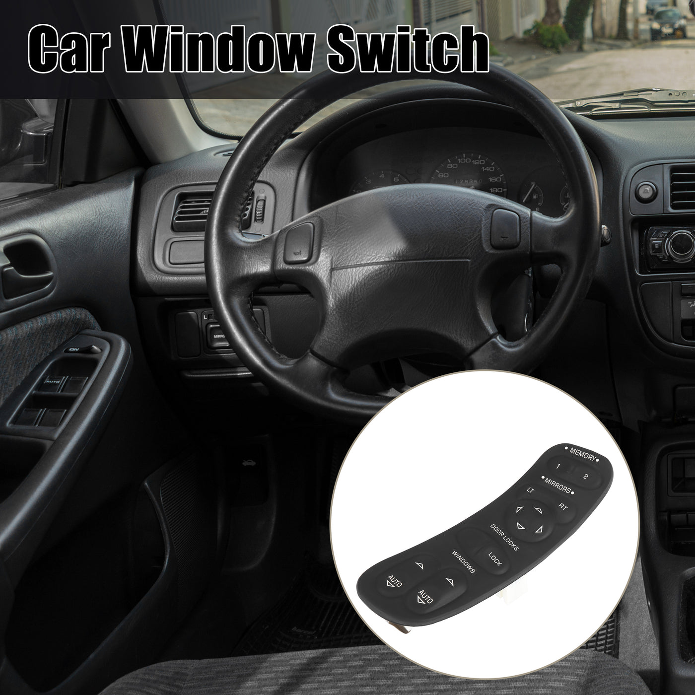 X AUTOHAUX Car Master Power Window Switch Button Panel 19209381 for Chevrolet Corvette 97-04