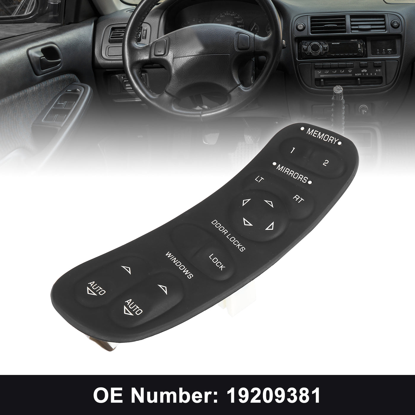 X AUTOHAUX Car Master Power Window Switch Button Panel 19209381 for Chevrolet Corvette 97-04