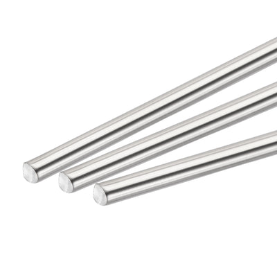 Harfington 304 Stainless Steel Round Rods Bar, for Craft Pack of