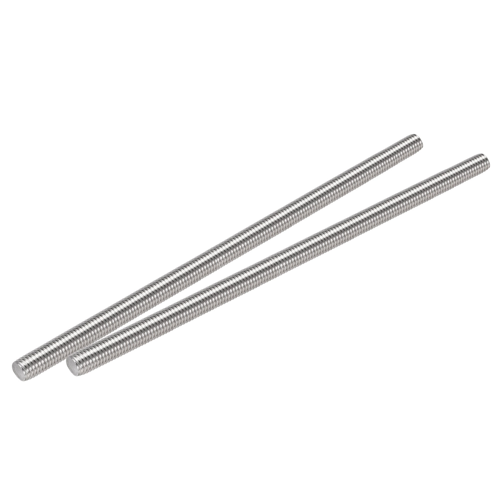 Uxcell 2Pcs M12 x 300mm Fully Threaded Rod 304 Stainless Steel Right ...