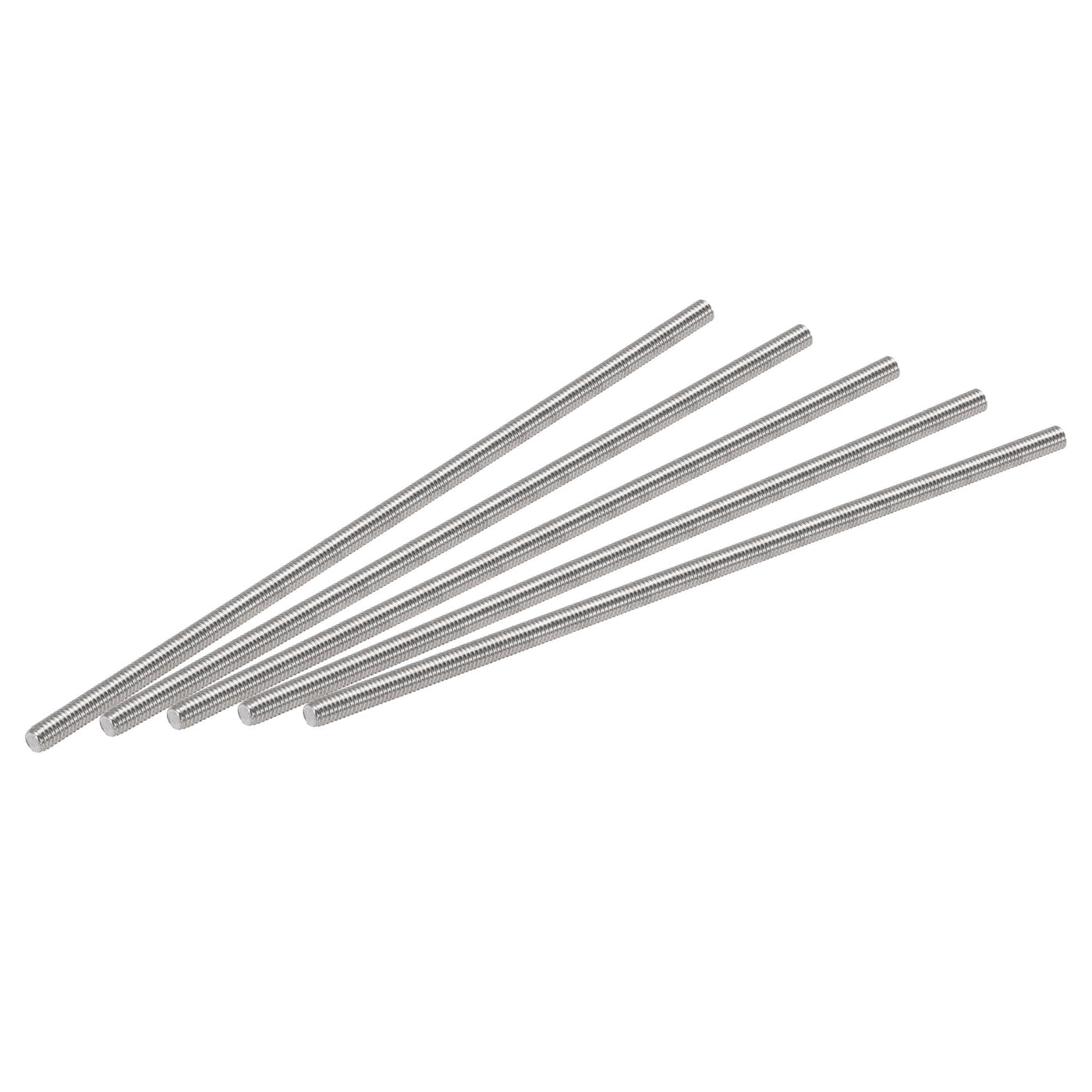 uxcell Uxcell 5pcs M3 x 90mm Fully Threaded Rod 304 Stainless Steel Right Hand 0.5mm Pitch