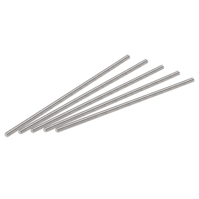 Harfington Uxcell 5pcs M3 x 90mm Fully Threaded Rod 304 Stainless Steel Right Hand 0.5mm Pitch