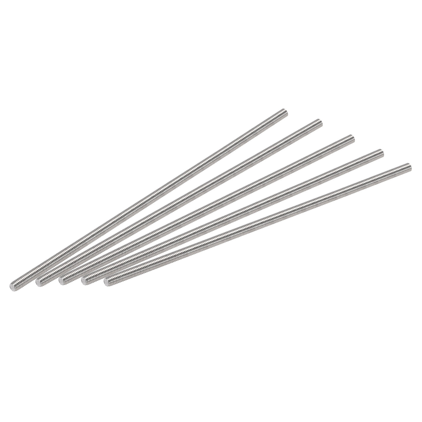 uxcell Uxcell 15pcs M3 x 100mm Fully Threaded Rod 304 Stainless Steel Right Hand 0.5mm Pitch