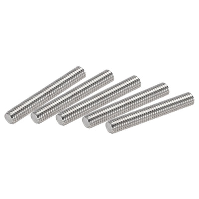 Harfington Uxcell 10pcs M6 x 40mm Fully Threaded Rod 304 Stainless Steel Right Hand 1.0mm Pitch