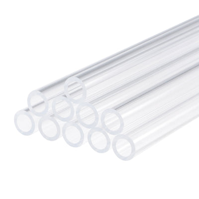 Harfington Acrylic Pipe Round Tube Clear 8mm ID 12mm OD 150mm 10 Pack