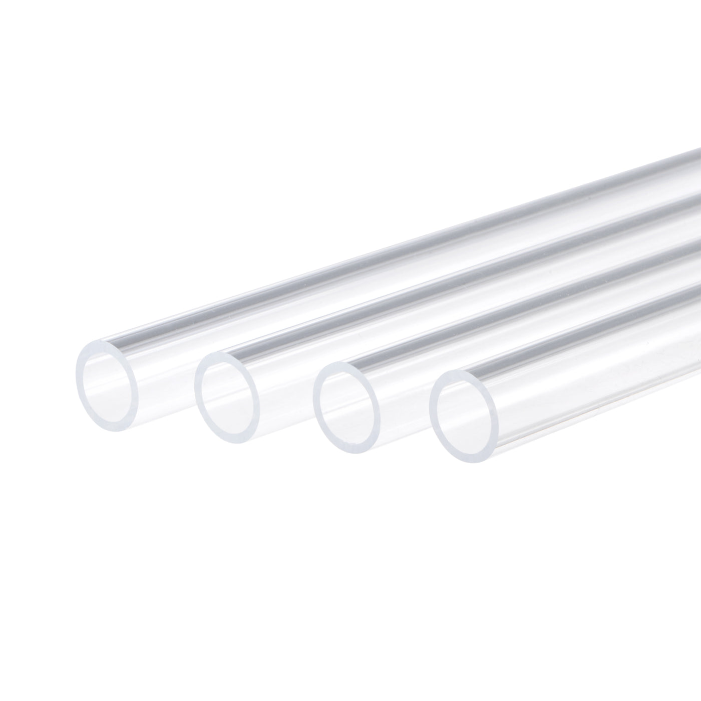 Harfington Acrylic Pipe Rigid Round Tubes High Impact for Lighting, Models, Plumbing, Craft