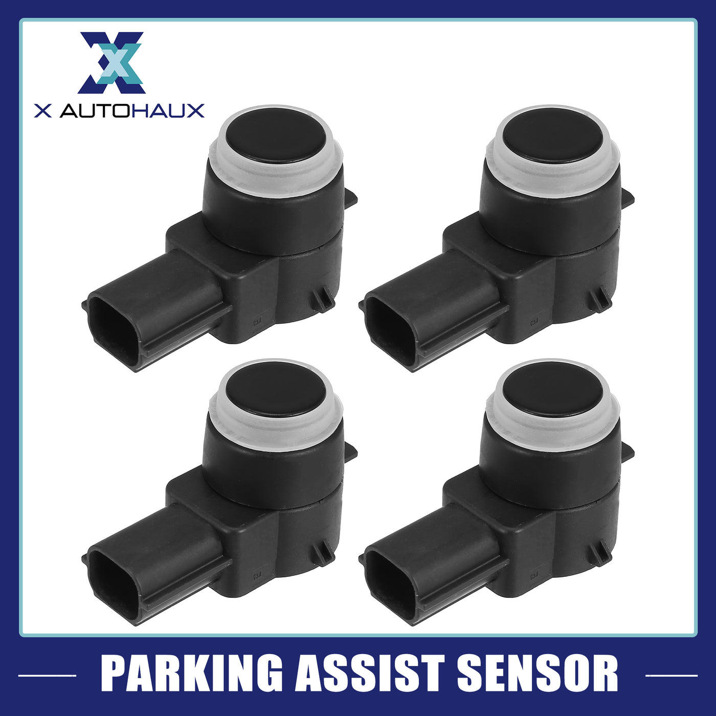 X AUTOHAUX 4pcs PDC Parking Assist Sensor Reverse Backup Parking Sensor for Dodge Journey for Ram 1500 2500 3500 for Jeep for Chrysler 1EW63TZZAA