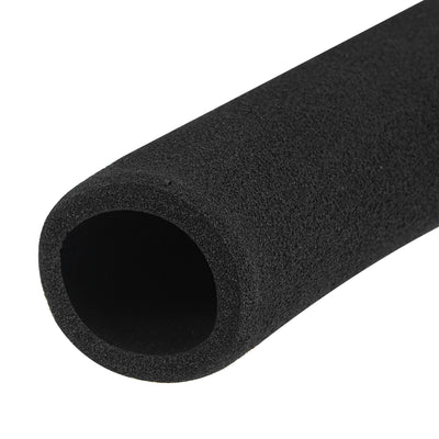 Harfington Foam Grip Tubing Handle Grips 1" ID 3/16" Wall Thick 7.7" Black Non-slip