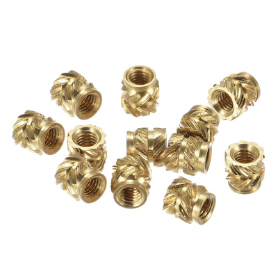 Harfington Uxcell Female Brass Knurled Threaded Insert Embedment Nuts for 3D Printer