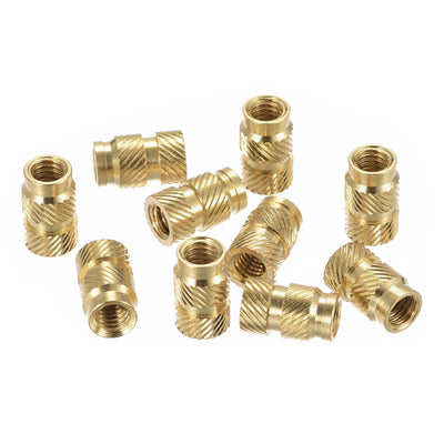 Harfington Uxcell Female Brass Knurled Threaded Insert Embedment Nuts for 3D Printer