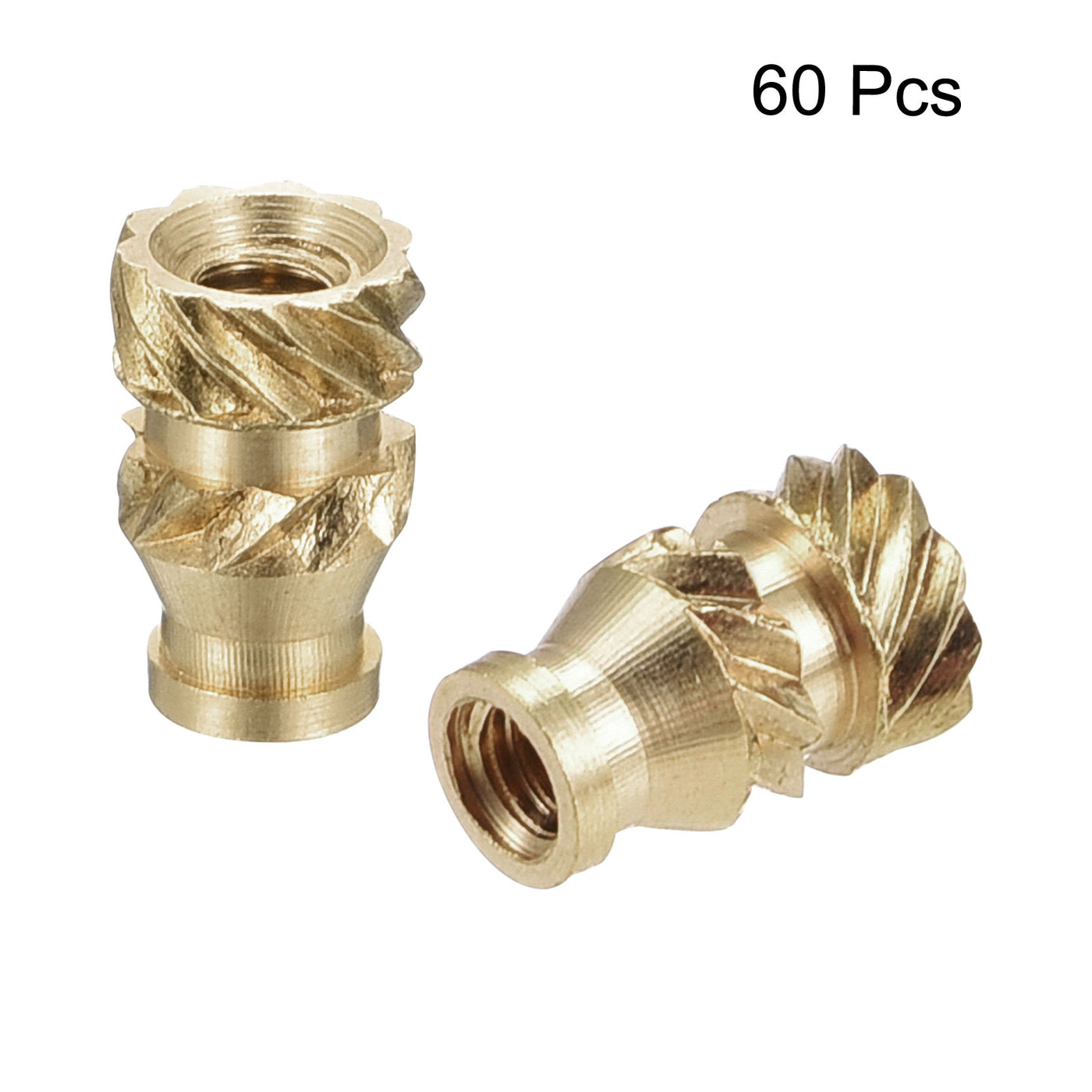 uxcell Uxcell Female Brass Knurled Threaded Insert Embedment Nuts for 3D Printer