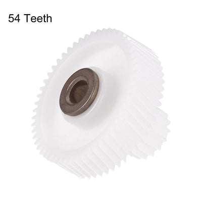 Harfington Plastic Gear 16 and 54 Teeth 47mm x 18mm Diameter for Meat Grinder Kitchen