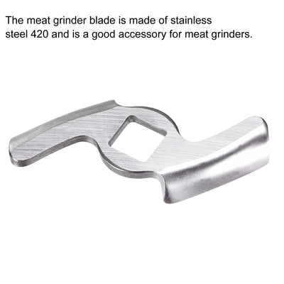 Harfington Meat Grinder Blade 49mm Stainless Steel Knife Cutter Replacement for Grinders