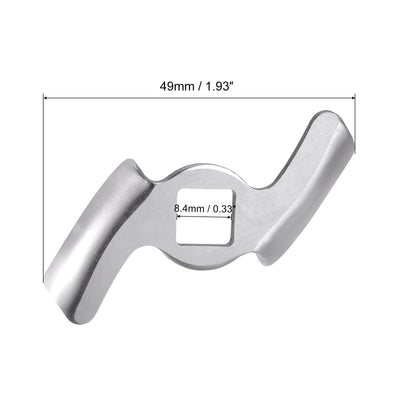 Harfington Meat Grinder Blade 49mm Stainless Steel Knife Cutter Replacement for Grinders Pack of 2
