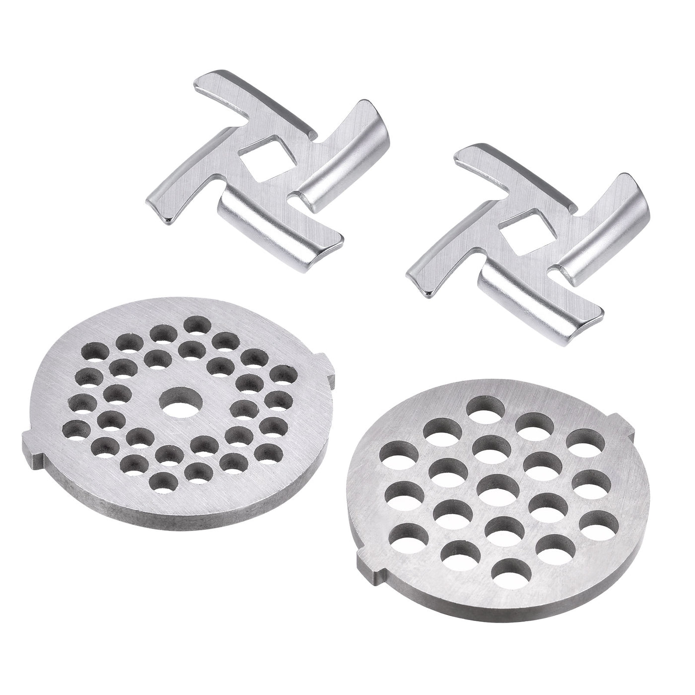 Harfington Meat Grinder Blade 47mm and Plate 5mm 7mm Stainless Steel for Grinders 1 Set