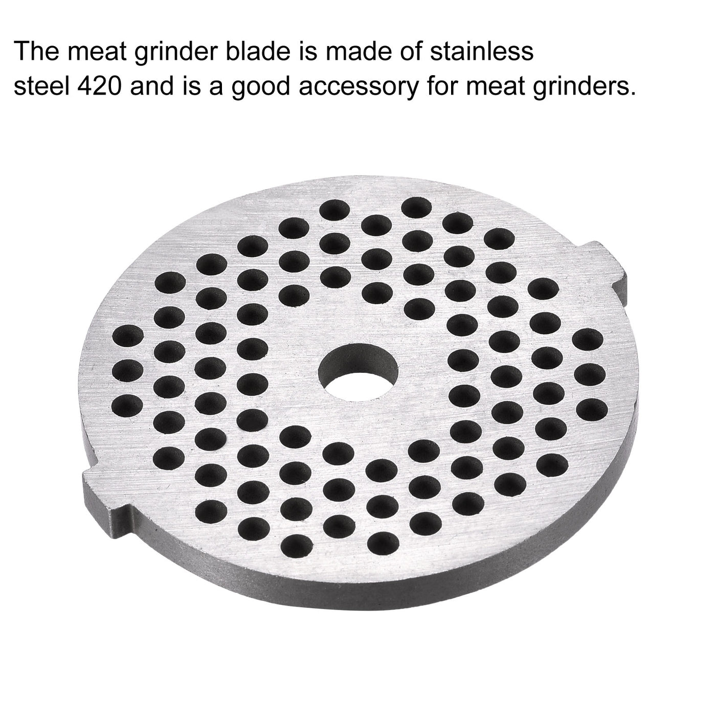Harfington Meat Grinder Plate 3mmx54mm Iron Alloy Replacement for Grinders